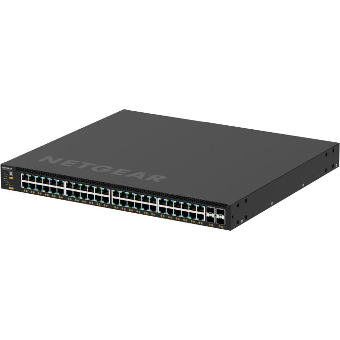 NETGEAR Gsm4352-100Nes Switch Gestionable Gigabit Ethernet 52 Puertos, 48 PoE+ (236W-1440W), 4xSFP+ para Redes Avanzadas 4
