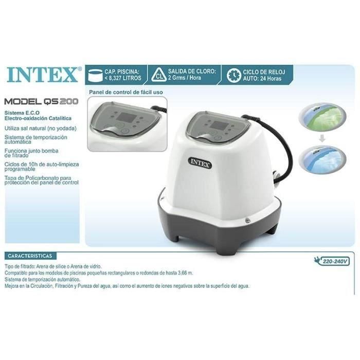Intex 26662 Esterilizador de sal QS200 para piscinas hasta 8 m3 5