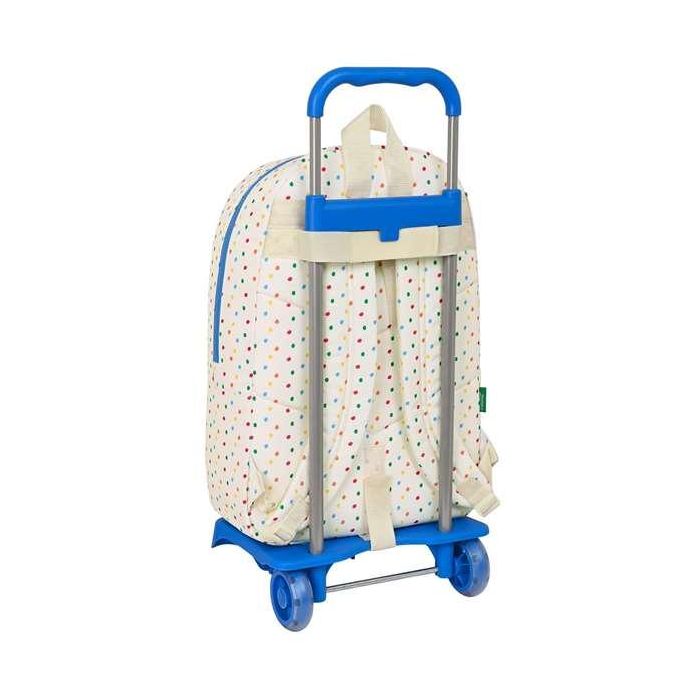 Mochila Escolar con Ruedas Benetton Topitos (30 x 46 x 14 cm) 1
