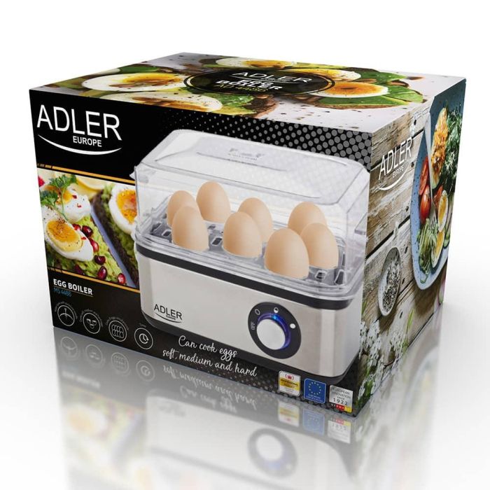 Adler Cocedor de Huevos AD 4486, hasta 8 Huevos, 800 W 2 Adler Cocedor de Huevos AD 4486, hasta 8 Huevos, 800 W 2