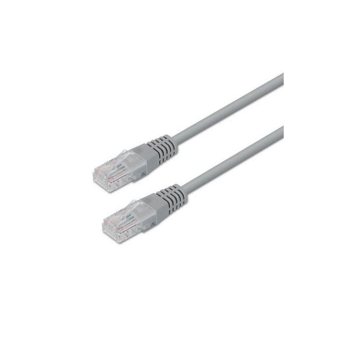 AISENS - CABLE DE RED LATIGUILLO RJ45 CAT.5E UTP AWG24, GRIS, 20M
