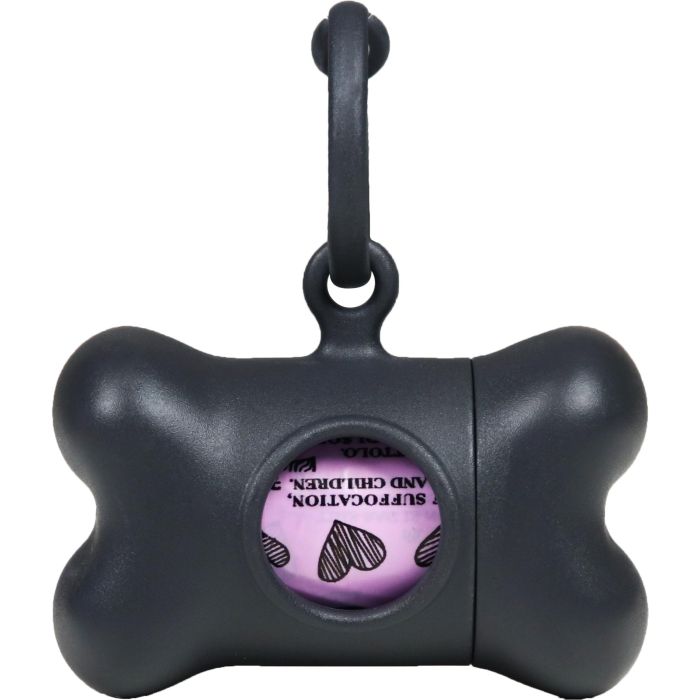 United Pets Bon Ton Nano Classic 2nd Life Kit Recogedor Excrementos Perros Plástico Reciclado Bolsas Biodegradables Gris