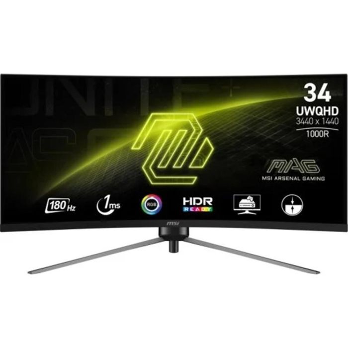 MSI MAG 345CQR pantalla para PC 86,4 cm (34") 3440 x 1440 Pixeles UltraWide Dual Quad HD Negro MSI MAG 345CQR pantalla para PC 86,4 cm (34") 3440 x 1440 Pixeles UltraWide Dual Quad HD Negro