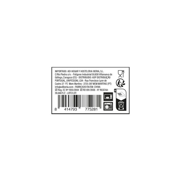 Plato Dipear Porcelana Gastro Black Quid 25 cm 2