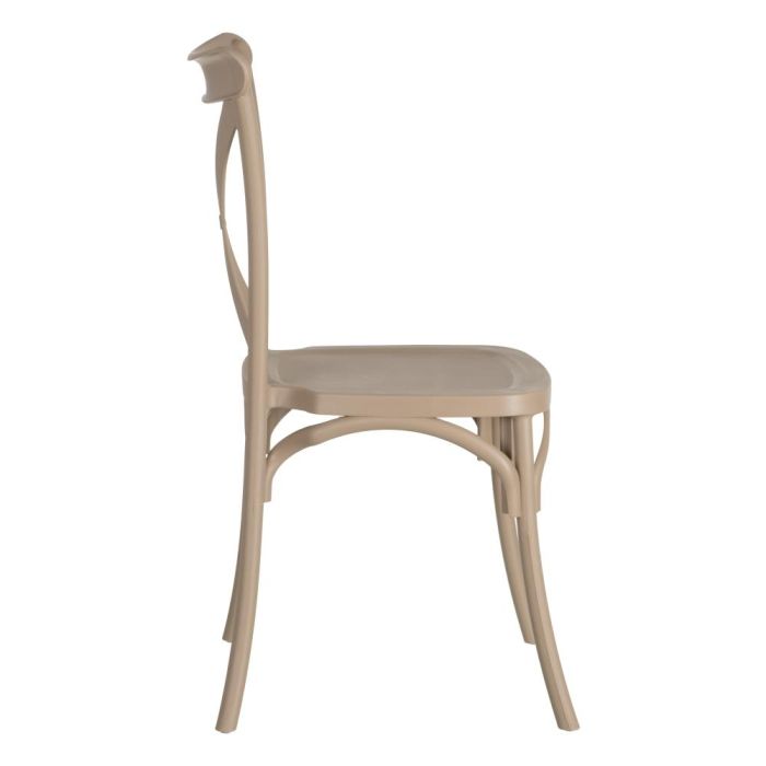 Silla Apilable Beige Polipropileno 48,50 X 43 X 91 cm