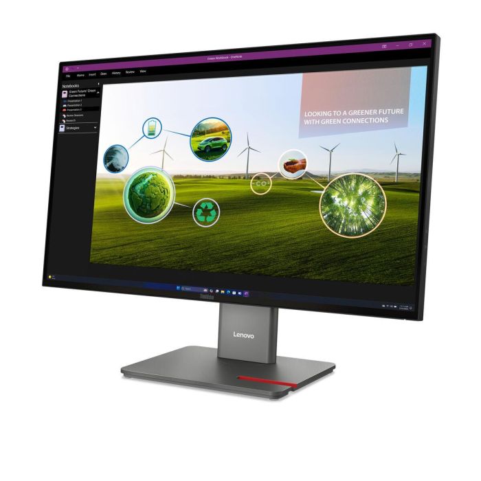 Lenovo Monitor P27Q-40 27" Quad HD IPS 1440p 120Hz USB-C KVM/eKVM Daisy Chain Negro