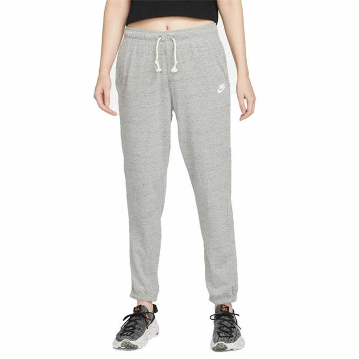 Pantalón Largo Deportivo Nike Sportswear Gym Vintage Gris Mujer Pantalón Largo Deportivo Nike Sportswear Gym Vintage Gris Mujer