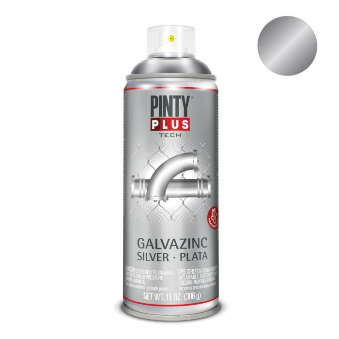Pinty Plus Spray Galvanizado en Frío Plata - Aerosol Anticorrosivo con Aluminio y Zinc, Protección Antioxidante, Secado Rápido 0 Pinty Plus Spray Galvanizado en Frío Plata - Aerosol Anticorrosivo con Aluminio y Zinc, Protección Antioxidante, Secado Rápido 0