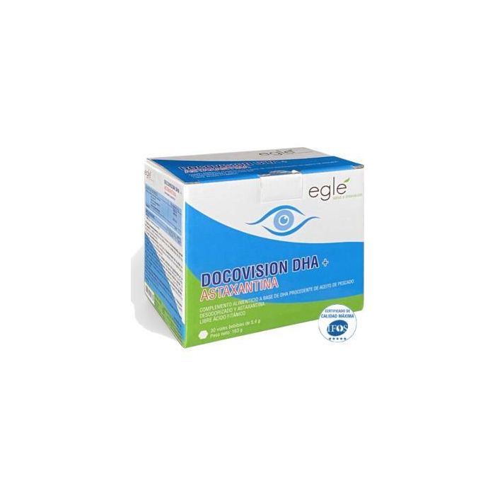 Docovision DHA + Astaxantina 30 Ampollas - Complemento Alimenticio para Visión