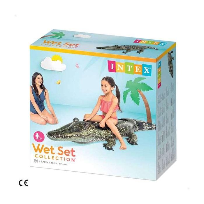 Intex Figura Hinchable Cocodrilo 170x86 cm (+ 3 Años) 2