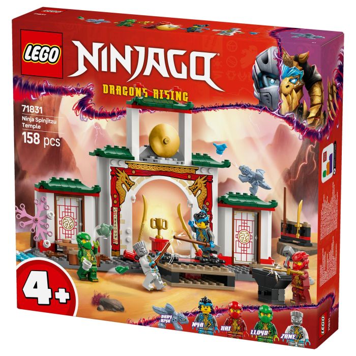 LEGO 71831 Templo Ninja Spinjitzu Dragón de juguete para niños a partir de 4 años