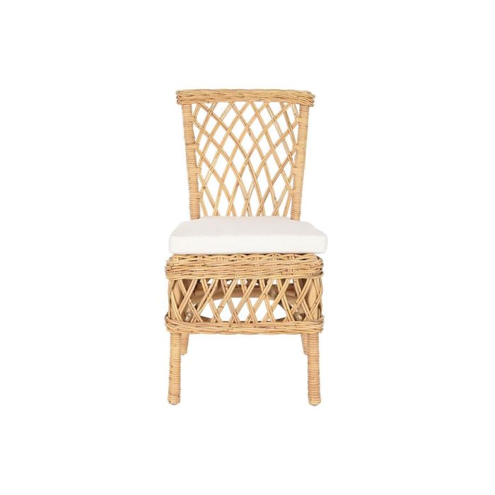 Silla Balines DKD Home Decor Natural Blanco 58 x 90 x 47 cm 3