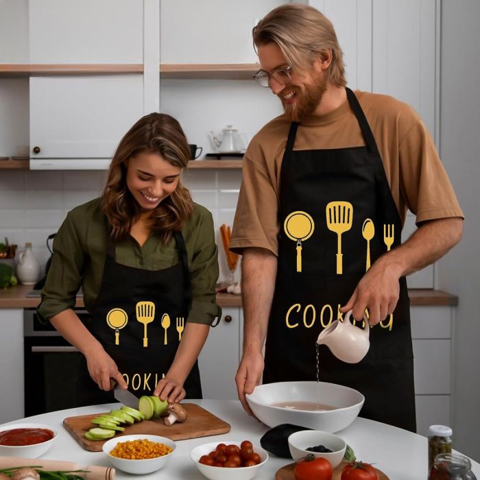 Delantal de cocina Quttin 72x65 cm (24 Unidades) 3 Delantal de cocina Quttin 72x65 cm (24 Unidades) 3