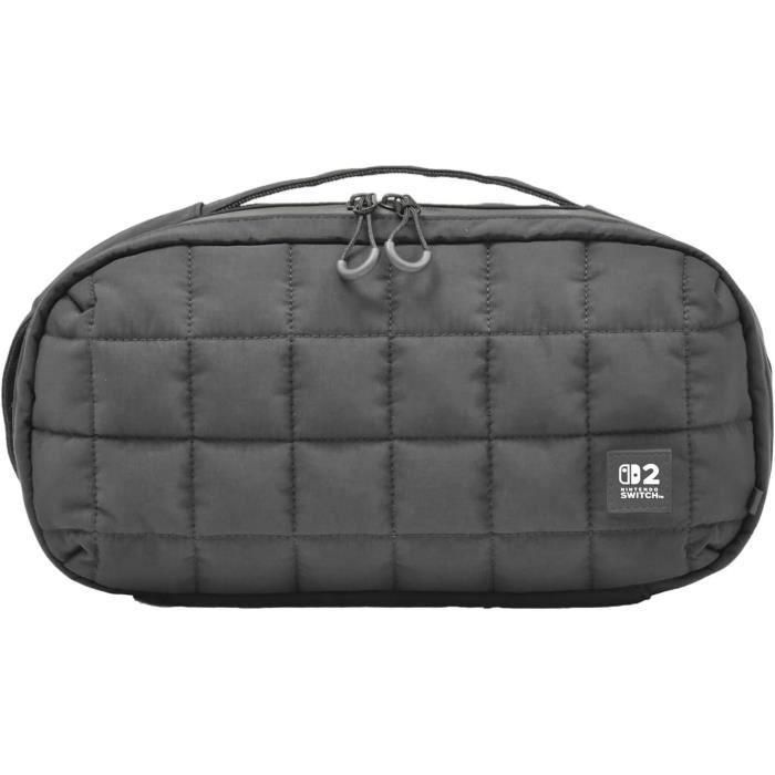 HORI 4961818039957 Bolsa protectora y de transporte acolchada para Nintendo Switch 2 - Almacenamiento de accesorios y juegos - Negro