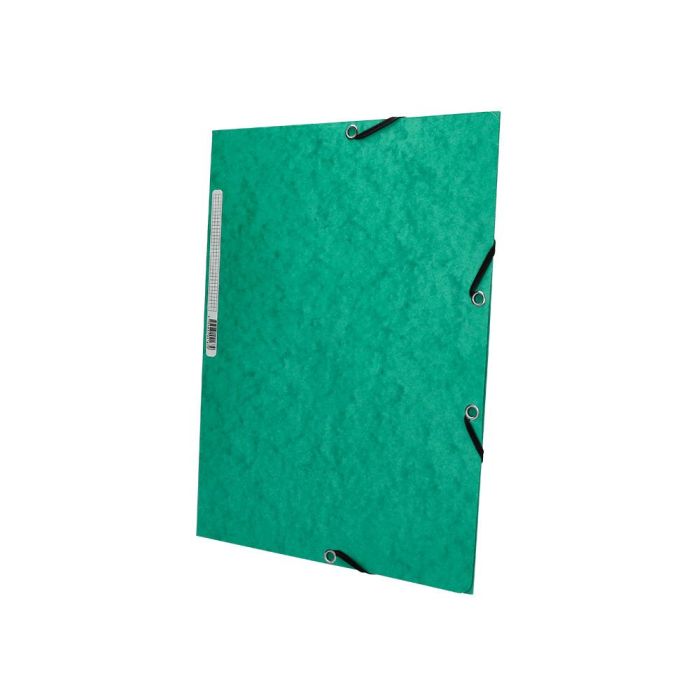 Carpeta Q-Connect Gomas Kf02168 Carton Simil-Prespan Solapas 320x243 mm Verde 3