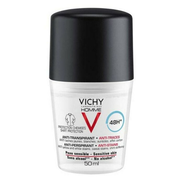 Vichy Homme Anti-Transpirant Anti-Traces 48H Deo Roll-On