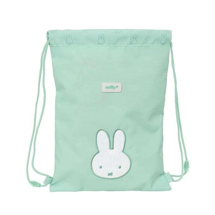 Bolsa Mochila con Cuerdas Miffy Menta Menta 26 x 34 x 1 cm