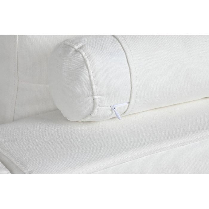 DKD Home Decor Sofá Moderno Blanco de Poliéster y Pluma Desenfundable Desmontable 286 cm Ancho, 95.5 cm Profundidad, 57 cm Alto 4