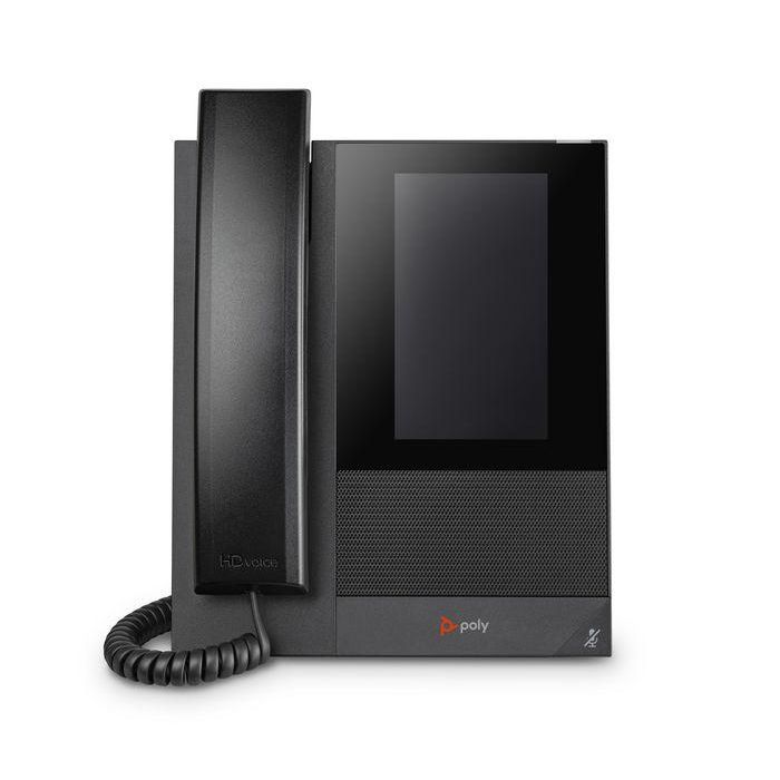 HP Poly CCX 400 Phone Teams Teléfono IP para Microsoft Teams, PoE, Pantalla Táctil 5", Negro