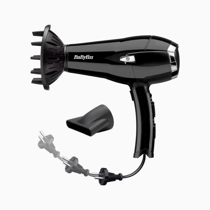 BABYLISS - Secador de pelo - 2000W - CordKeeper 2000 - negro - D374E