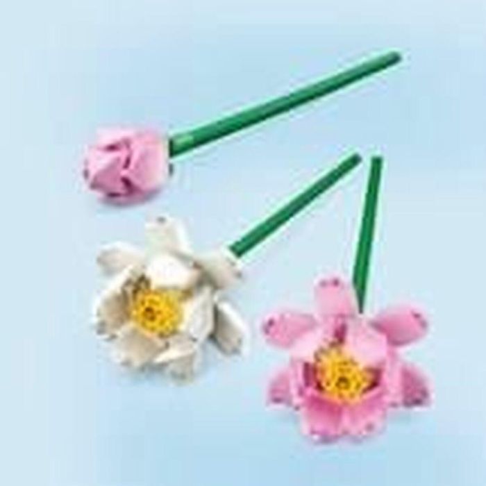 LEGO 40647 Creator Flores de Loto – Kit de Construcción con 3 Flores Artificiales, para Niñas y Niños +8 Años 5