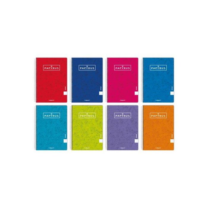 Bloc Papyrus Tapa Extra Fº 80H Liso 90G Col.Sur. (Set de 5)