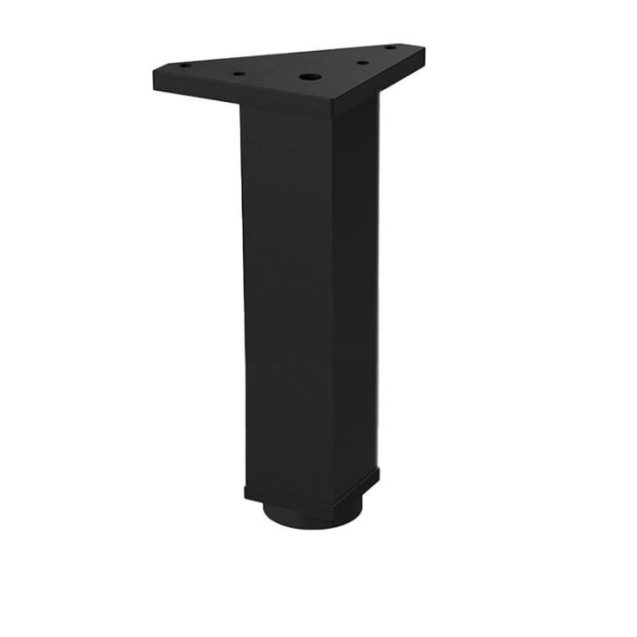 HERRAJES ALK Pata Aluminio Modelo Laos Acabado Negro Altura H180 (Set de 4)