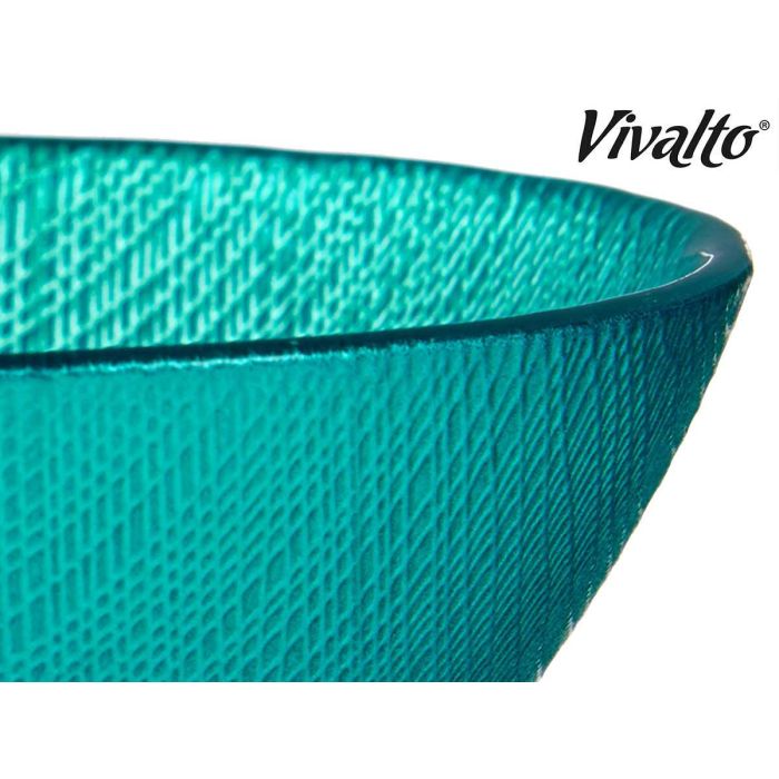Bol Vidrio 15Cm Turquesa Vivalto (24 Unidades) 4 Bol Vidrio 15Cm Turquesa Vivalto (24 Unidades) 4