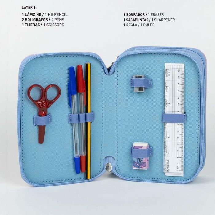 Plumier con accesorios giotto stitch 12.5 x 6.5 x 19.5 cm 1