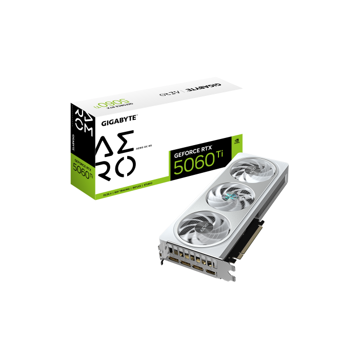 Gigabyte GeForce RTX 5060 Ti AERO OC 8G Tarjeta Gráfica – 8 GB GDDR7, PCI-E 5.0, 2647 MHz, WINDFORCE 3X, GV-N506TAERO OC-8GD 0 Gigabyte GeForce RTX 5060 Ti AERO OC 8G Tarjeta Gráfica – 8 GB GDDR7, PCI-E 5.0, 2647 MHz, WINDFORCE 3X, GV-N506TAERO OC-8GD 0