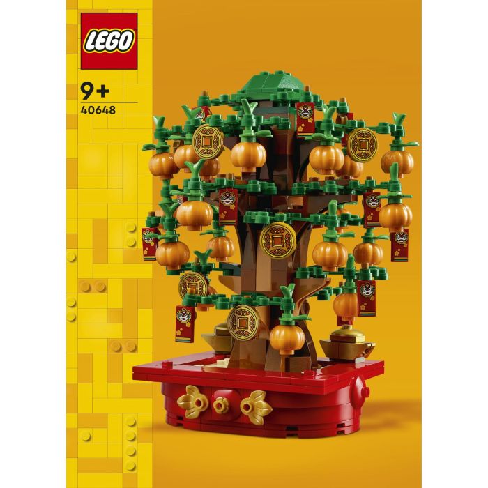 LEGO Árbol del Dinero (40648) - Kit de Construcción para Niños a Partir de 9 Años con 20 Mandarinas, 14 Sobres Rojos y 10 Monedas 10