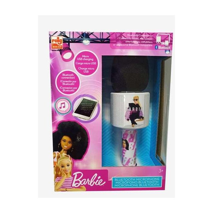 Reig Micrófono Barbie con Melodías Bluetooth para Cantar Tus Canciones Favoritas 52x9x42 cm 1
