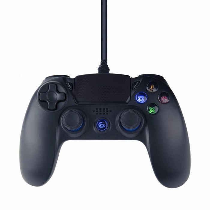 Gembird JPD-PS4U-01 Gamepad analógico USB alámbrico Negro para PC y PlayStation 4 Gembird JPD-PS4U-01 Gamepad analógico USB alámbrico Negro para PC y PlayStation 4