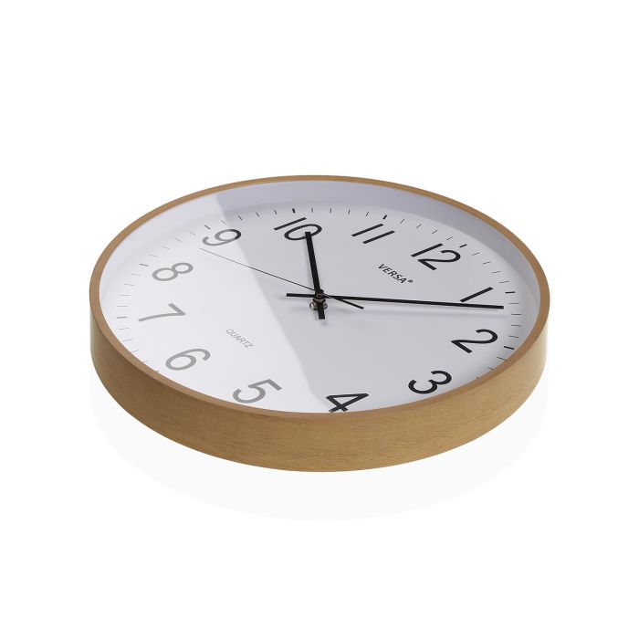 Reloj Pared Madera Clara 35Cm Versa (2 Unidades) 1 Reloj Pared Madera Clara 35Cm Versa (2 Unidades) 1