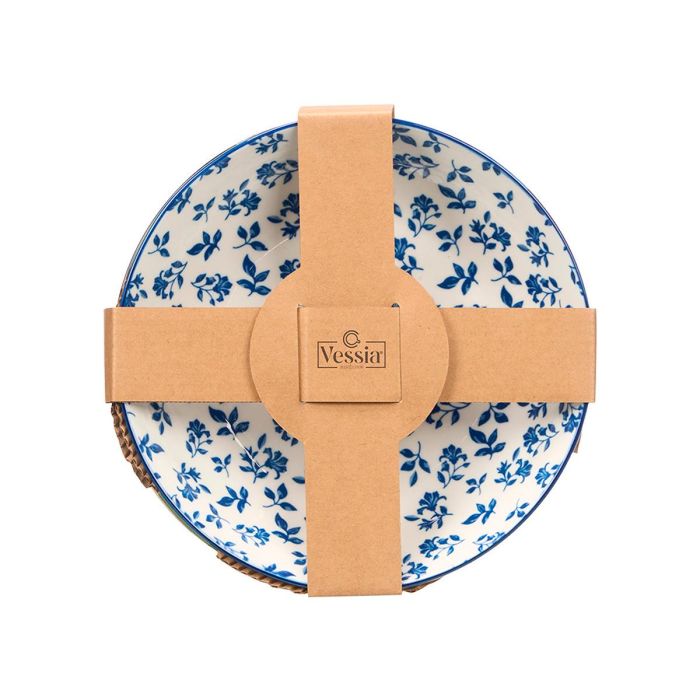 Vessia Plato Hondo Cerámica Surtidos Colores 20x4x20 cm (Set de 24)