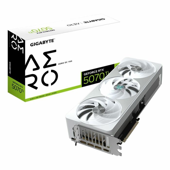 Gigabyte GeForce RTX 5070 Ti AERO OC 16 GB GDDR7 256 bits PCI-E 5.0 Tarjeta Gráfica 0 Gigabyte GeForce RTX 5070 Ti AERO OC 16 GB GDDR7 256 bits PCI-E 5.0 Tarjeta Gráfica 0