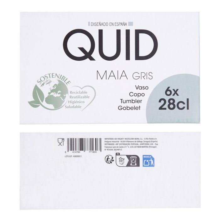 Vaso Bajo Vidrio Maia Quid 28 cL 6 Vaso Bajo Vidrio Maia Quid 28 cL 6