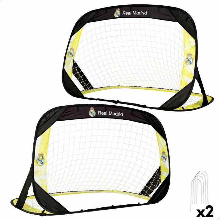 Portería de Fútbol Real Madrid C.F. 120 x 80 x 80 cm (2 Unidades)