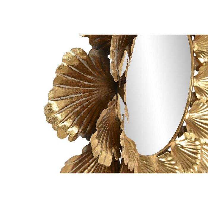 Espejo de pared Home ESPRIT Dorado Hoja de planta 76,5 x 8 x 76,5 cm 3 Espejo de pared Home ESPRIT Dorado Hoja de planta 76,5 x 8 x 76,5 cm 3