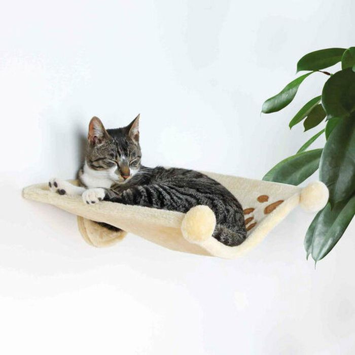 Hamaca Colgante para Gatos Trixie Beige Poliéster 42 × 41 cm 2