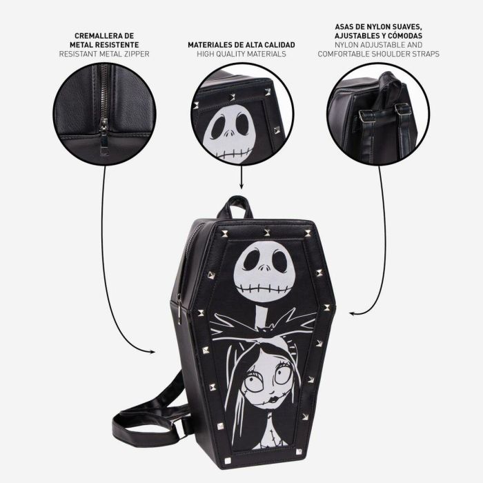Mochila The Nightmare Before Christmas Negro 19 x 31 x 10,5 cm 2