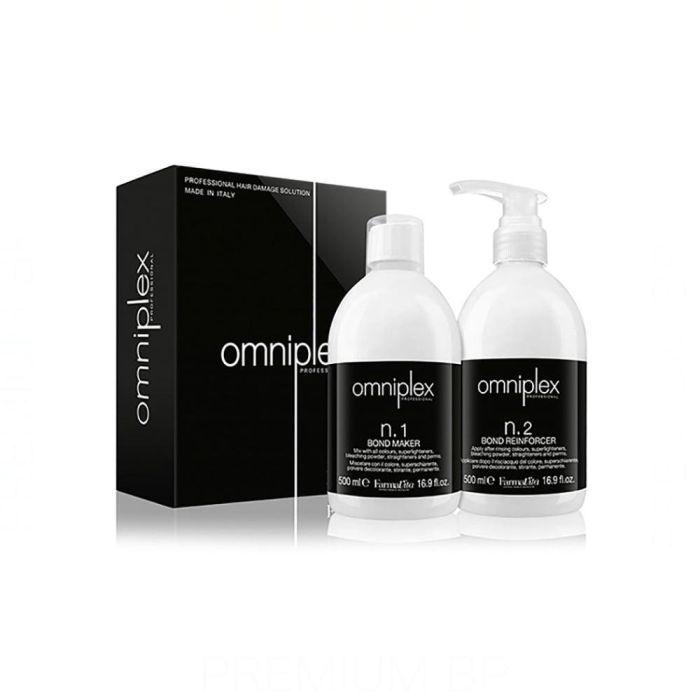 Farmavita Omniplex Salon Kit N°1 Bond Maker N°2 Bond Reinforcer Protección y Restauración Capilar para Tratamientos Químicos
