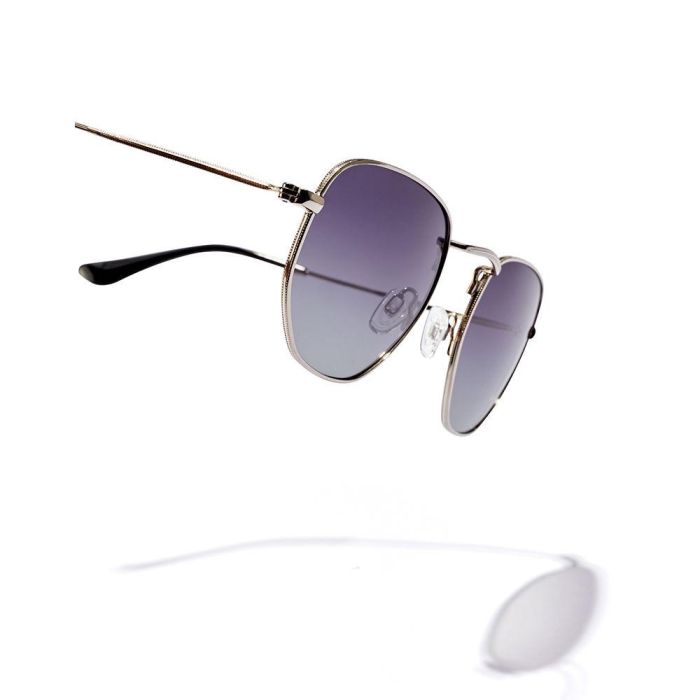 Hawkers SIXGON DRIVE Gafas de Sol Polarizadas Silver Grey Unisex UV400 Metal Negro Gris 2