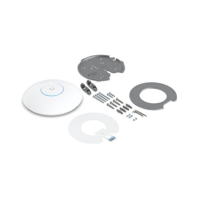 Ubiquiti WiFi 7 AP, 6 GHz, 8 spatial streams, 2.5 GbE RJ45 port, PoE+, 44-57V DC, polycarbonate, aluminum, white 8