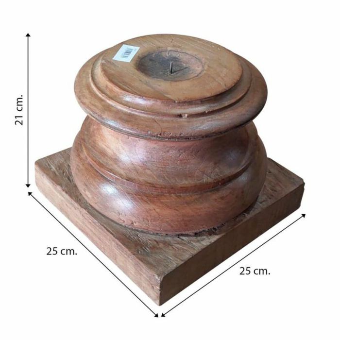 Candelabro Alexandra House Living Marrón Acacia Madera de mango 25 x 21 x 25 cm 1