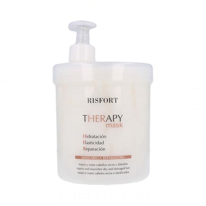 Risfort Therapy Mascarilla Capilar Intensiva 1000 ml con Keratina, Proteína de Trigo e Hidrolizado de Seda