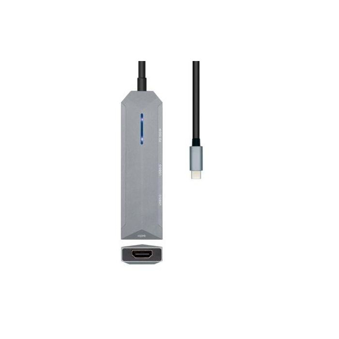 Aisens Dock Station USB-C a HDMI, 2 USB, PD 100W - Gris 1 Aisens Dock Station USB-C a HDMI, 2 USB, PD 100W - Gris 1