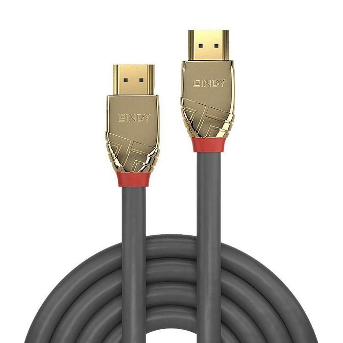 Lindy Cable HDMI 2.0 de 20 m Gold Line - 4K HDR, Dolby TrueHD, 10.2Gbps, 24K Oro, Resolución 4096x2160, Alta Velocidad