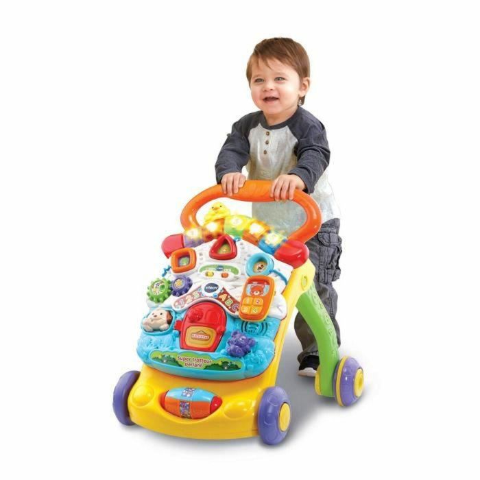 Correpasillos Vtech Super Trotteur Parlant 2 En 1 Orange (FR) Multicolor 1 Correpasillos Vtech Super Trotteur Parlant 2 En 1 Orange (FR) Multicolor 1