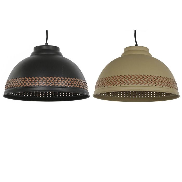 Lampara Techo Moderno DKD Home Decor Negro Crema 39 x 22 x 39 cm (2 Unidades) Lampara Techo Moderno DKD Home Decor Negro Crema 39 x 22 x 39 cm (2 Unidades)